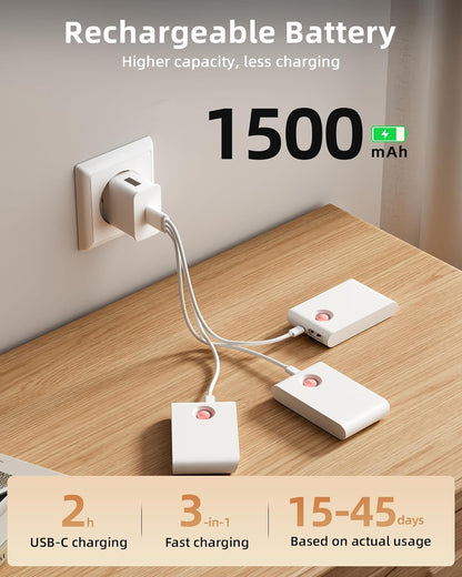 6 Pack Motion Sensor Night Lights, Sync LED Stair Lights Indoor, 1500Mah Rechargeable, Magnetic & Dimmable, 3000K Soft White, Portable Nightlight for Hallway, Stairs, Bathroom, Bedroom