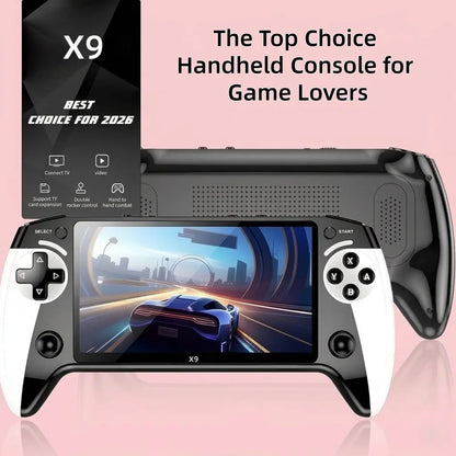 Portable Retro Game Console X9, 5.5 Inch Large Screen, Supports Eight Emulators, Perfect Gift for Day, Father'S Day, Christmas