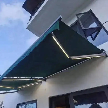 Z Electric Balcony Retractable Pergola Gazebos Awning Aluminum Tents Alloy Outdoor Eaves Rainproof Courtyard Tent Villa Sunshade