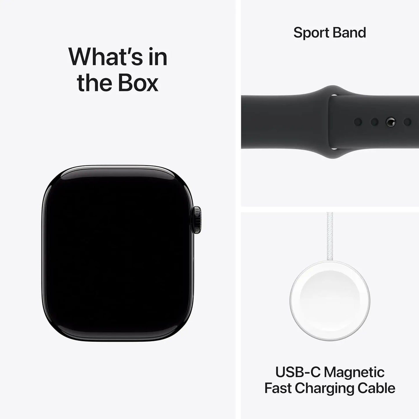 Watch Series 10 GPS Smartwatch with Aluminium Case with Sport Band Water Resistant Always-On Retina Display
